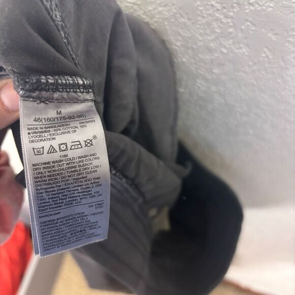 New Gap Grey Cotton/Lyocell Khaki Ankle Jogger Pants Size Medium - Picture 7 of 7